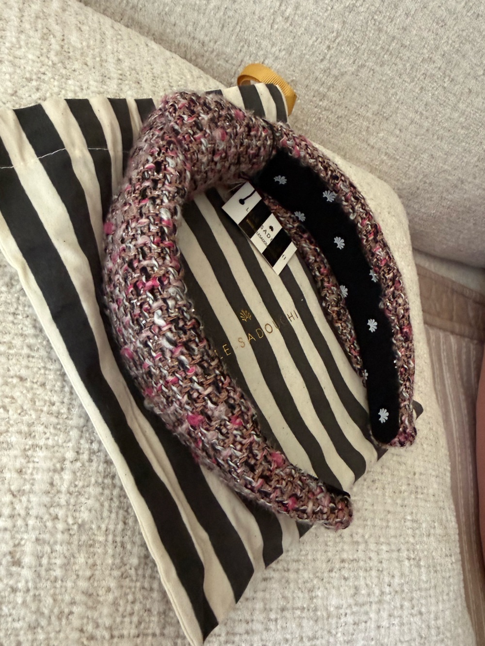 NWT Lele Sadoughi Knotted Headband - Picture 2 of 3